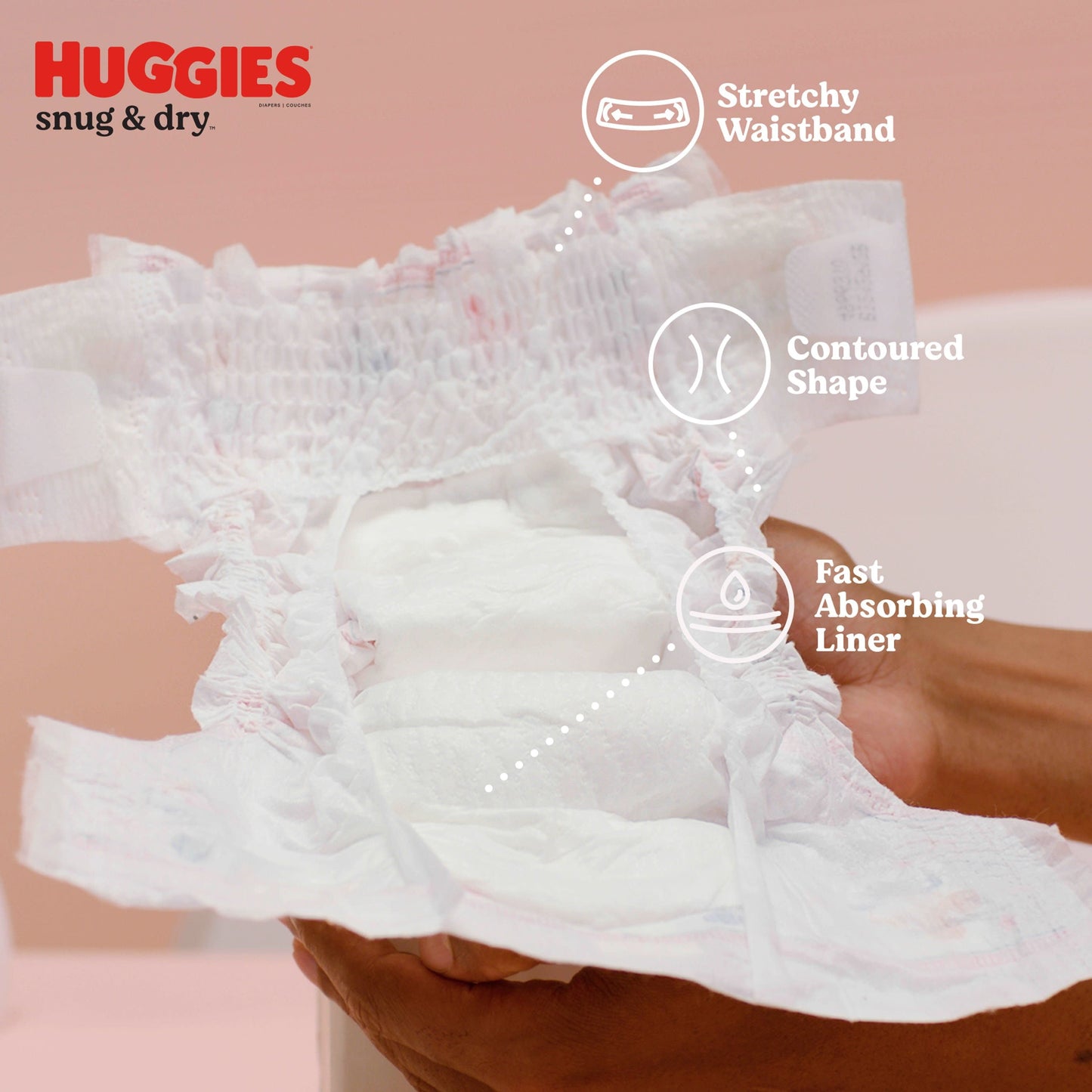 Huggies Snug & Dry Baby Diapers, Size 4, 128 Ct