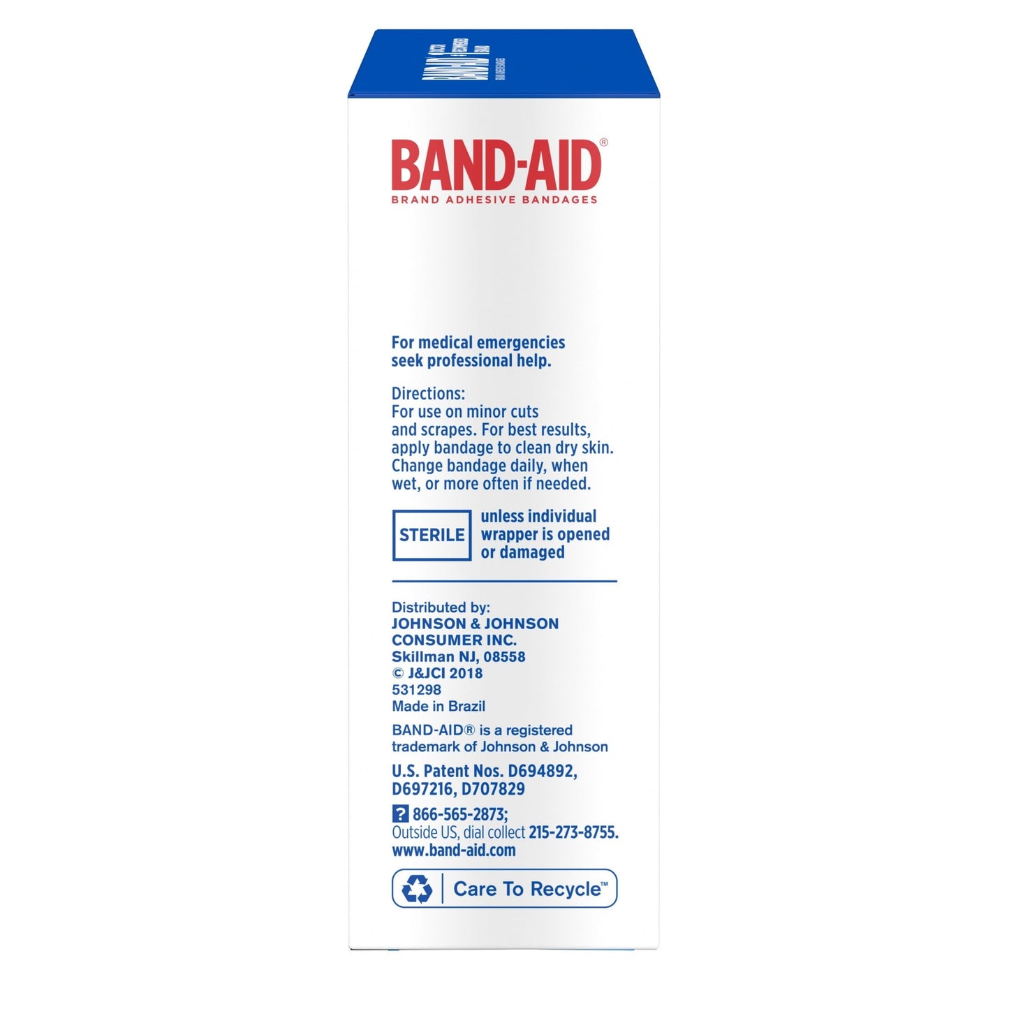 Band-Aid Brand Tru-Stay Plastic Adhesive Bandages, All One Size, 60Ct