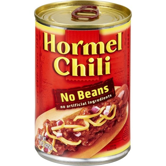 HORMEL Chili, No Beans, No Artificial Ingredients, 15 oz Aluminum Can