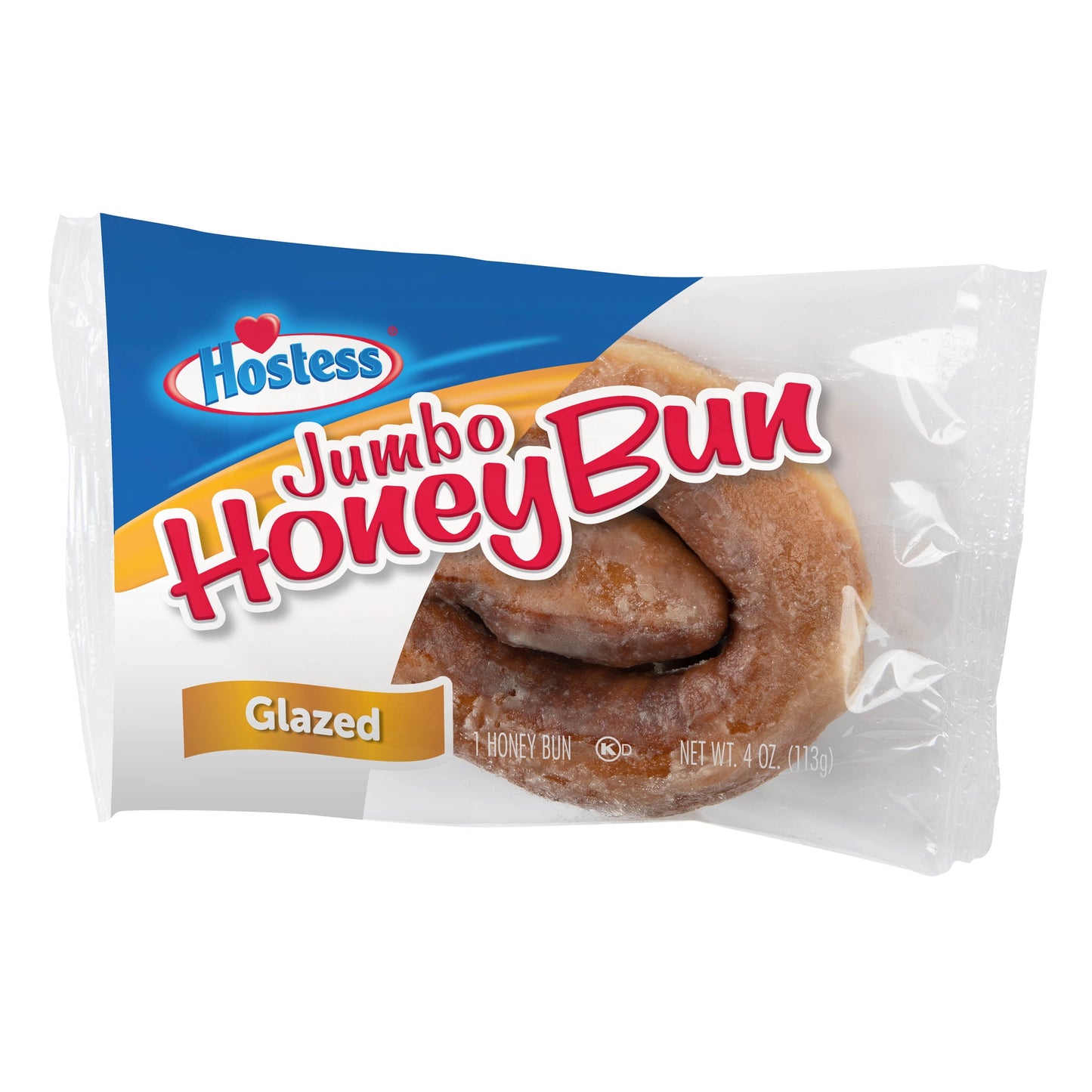 Hostess Holdings LP - Hostess Glazed Jumbo Honey Bun, Single Serve 4oz