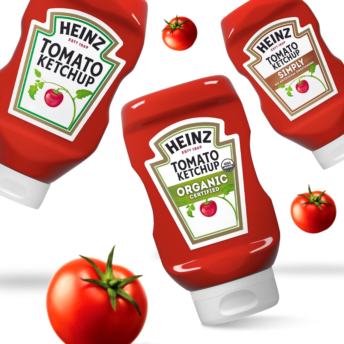 Heinz Organic Tomato Ketchup, 14 oz Bottle