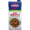 Swanson 100% Natural, 50% Less Sodium Beef Broth, 32 oz Carton
