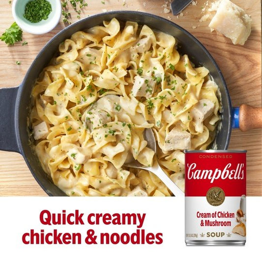 Campbell's Condensed Cream of Chicken & Mushroom Soup, 10.5 Ounce Can