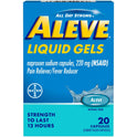 Aleve Liquid Gels Naproxen Sodium Pain Reliever, 20 Count