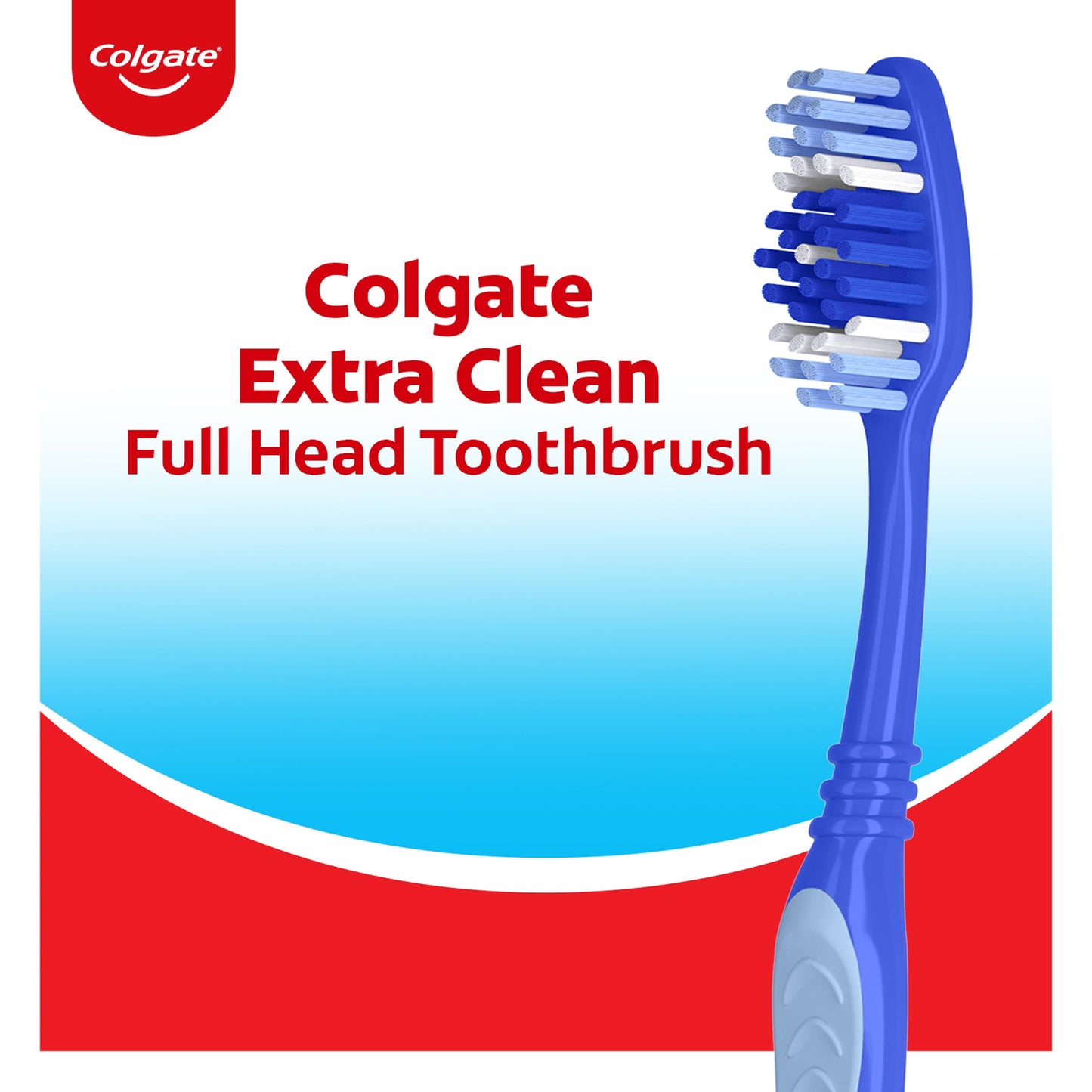 Colgate Extra Clean Toothbrush, Medium Bulk Toothbrush Pack, 6 Pack