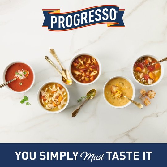 Progresso Vegetable Classics, Macaroni & Bean Canned Soup, 19 oz.