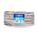 Dixie Disposable Paper Plates, Multicolor, 8.5 in, 100 Count