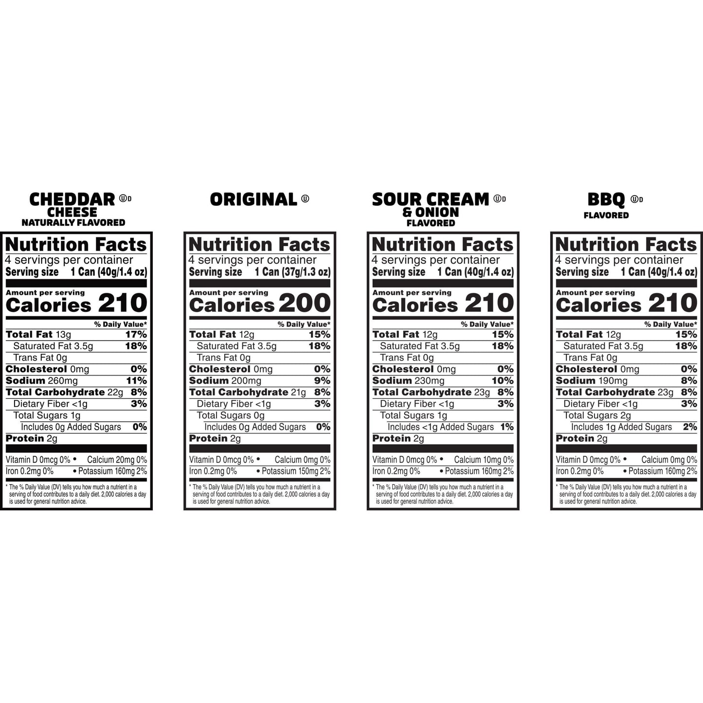 Pringles Variety Pack Potato Crisps Chips, 22 oz, 16 Count