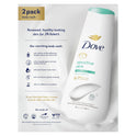 Dove Sensitive Skin Long Lasting Gentle Hypoallergenic Body Wash Twin Pack, 20 fl oz