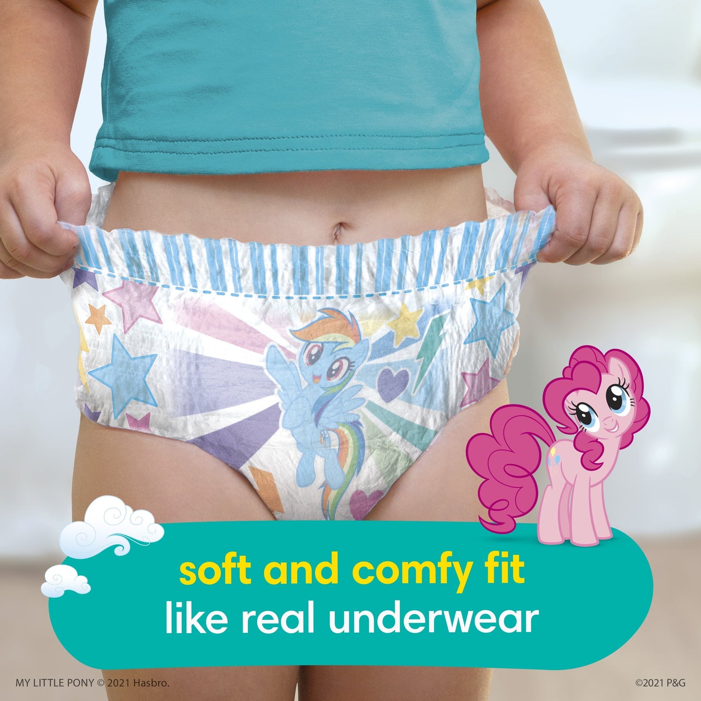 Pampers Easy Ups My Little Pony Training Pants Toddler Girls 3T/4T 76 Ct