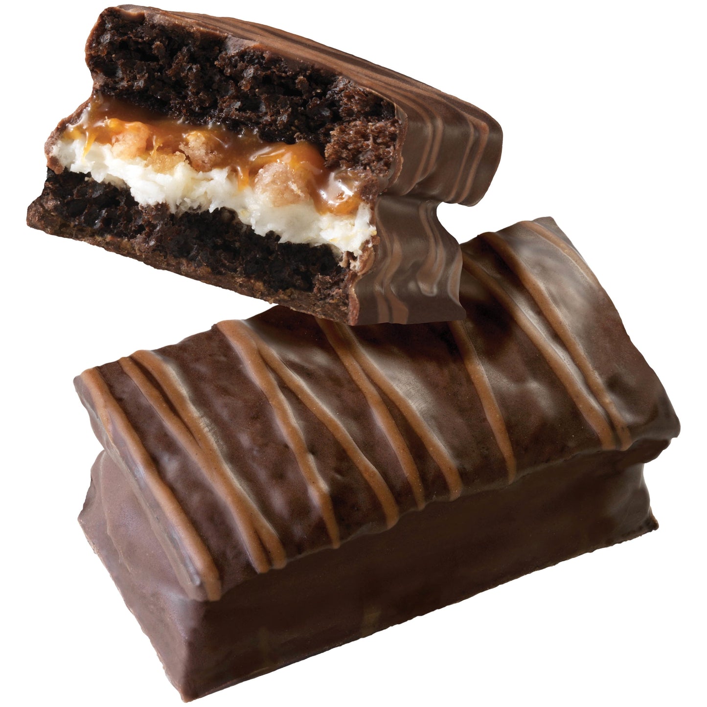 Hostess Chocolate Caramel Kazbars Creamy & Crunchy Layer Bar, Individually Wrapped, 8 Count 10 oz