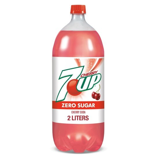 7UP Cherry Zero Sugar Soda, 2 L bottle