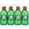 7UP Lemon Lime Soda, 12 fl oz, Bottle, 8 Pack, Allergens Free