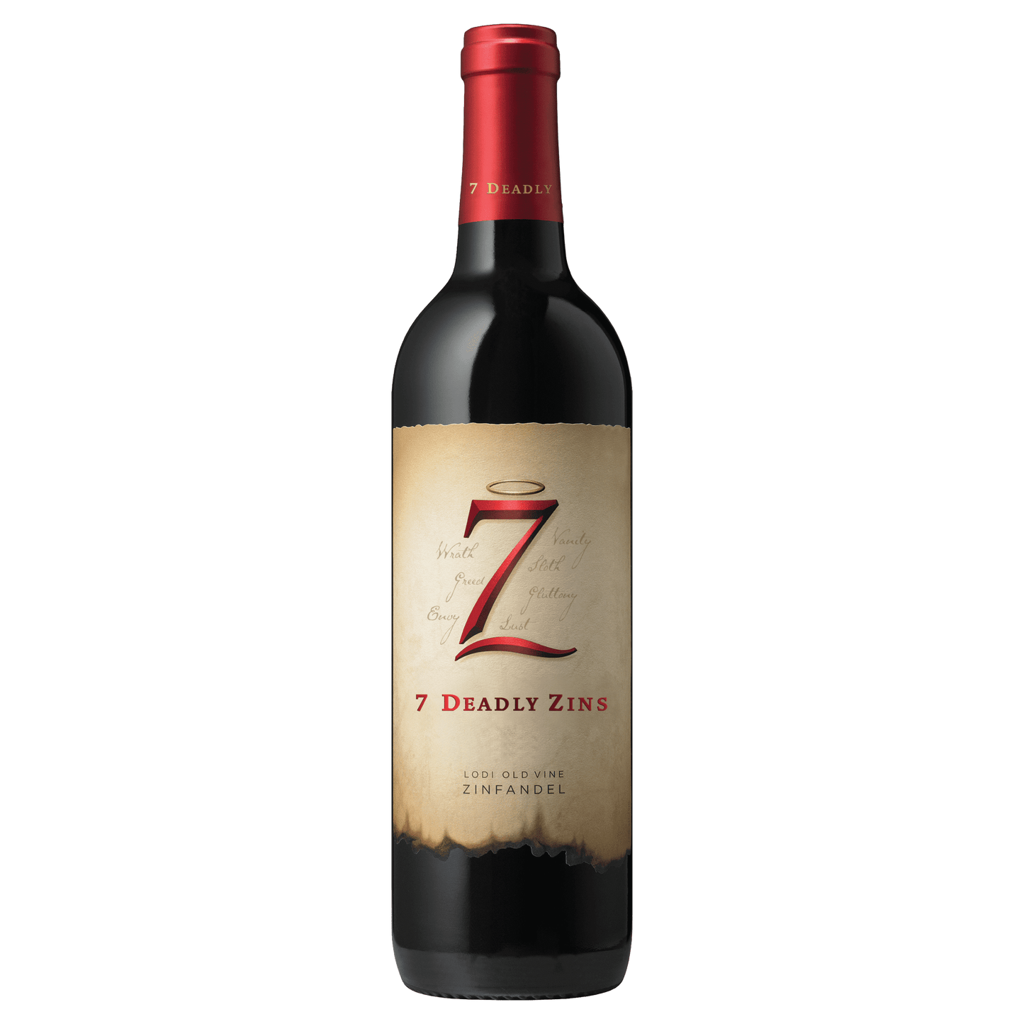 Seven Deadly Old Vine Zinfandel California Red Wine, 750 ml Glass, ABV 15.00%