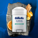 Gillette Antiperspirant Deodorant for Men, Clinical Soft Solid, Ultimate Fresh, 72 Hr. Sweat Protection, 2.6 oz