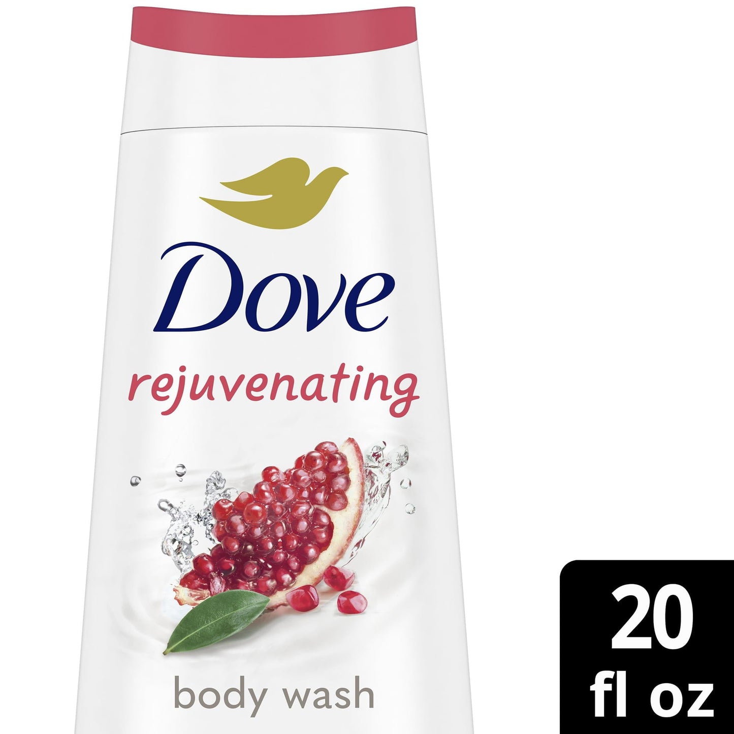 Dove Rejuvenating Long Lasting Gentle Body Wash, Pomegranate and Hibiscus, 20 fl oz