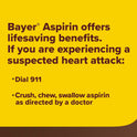 Bayer Chewable Aspirin Regimen Low Dose Pain Reliever Tablets, 81mg, Cherry, 108 Count