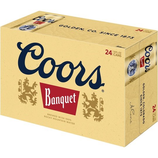 Coors Banquet Lager Beer, 24 Pack, 12 fl oz Cans, 5% ABV