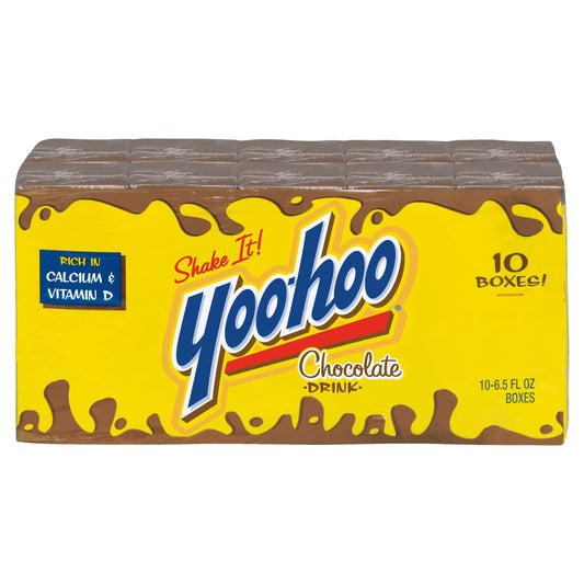 Yoo-hoo Gluten Free Chocolate 1% Dairy Milk, 6.5 fl oz, 10 Pack