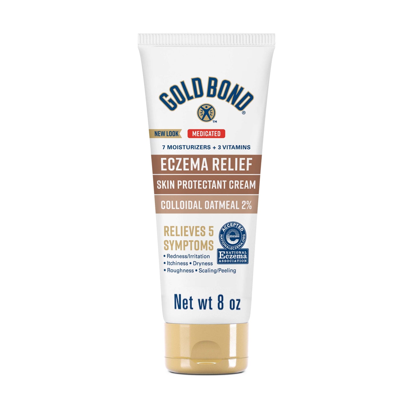 Gold Bond Medicated Eczema Relief Hand and Body Lotion & Cream for Extremely Dry Skin 8oz