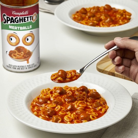 SpaghettiOs Canned Pasta with Meatballs, 22.2 oz Can