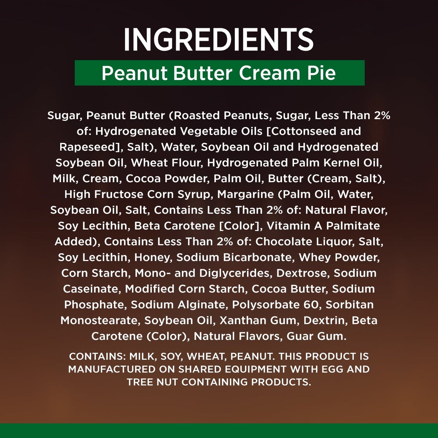 Marie Callender's Peanut Butter Cream Pie Frozen Dessert, 24.8 Ounce