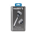 Harry's Men's Manual Craft Razor Handle and Two 5-Blade Razor Cartridges, Metallic