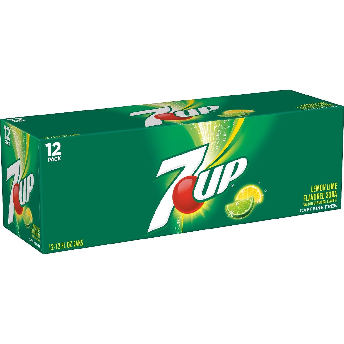 7UP Lemon Lime Soda, 12 Fl Oz Cans, 12 Count