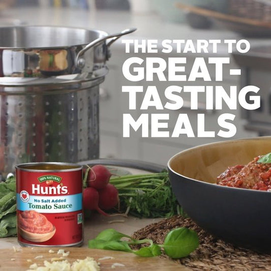 Hunt's Brand Tomato Sauce, No Salt Added, 8 oz Can