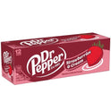 Dr Pepper Strawberries and Cream Soda Pop, 12 fl oz, 12 Pack Cans