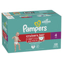 Pampers Cruisers 360 Diapers Size 4, 108 Count