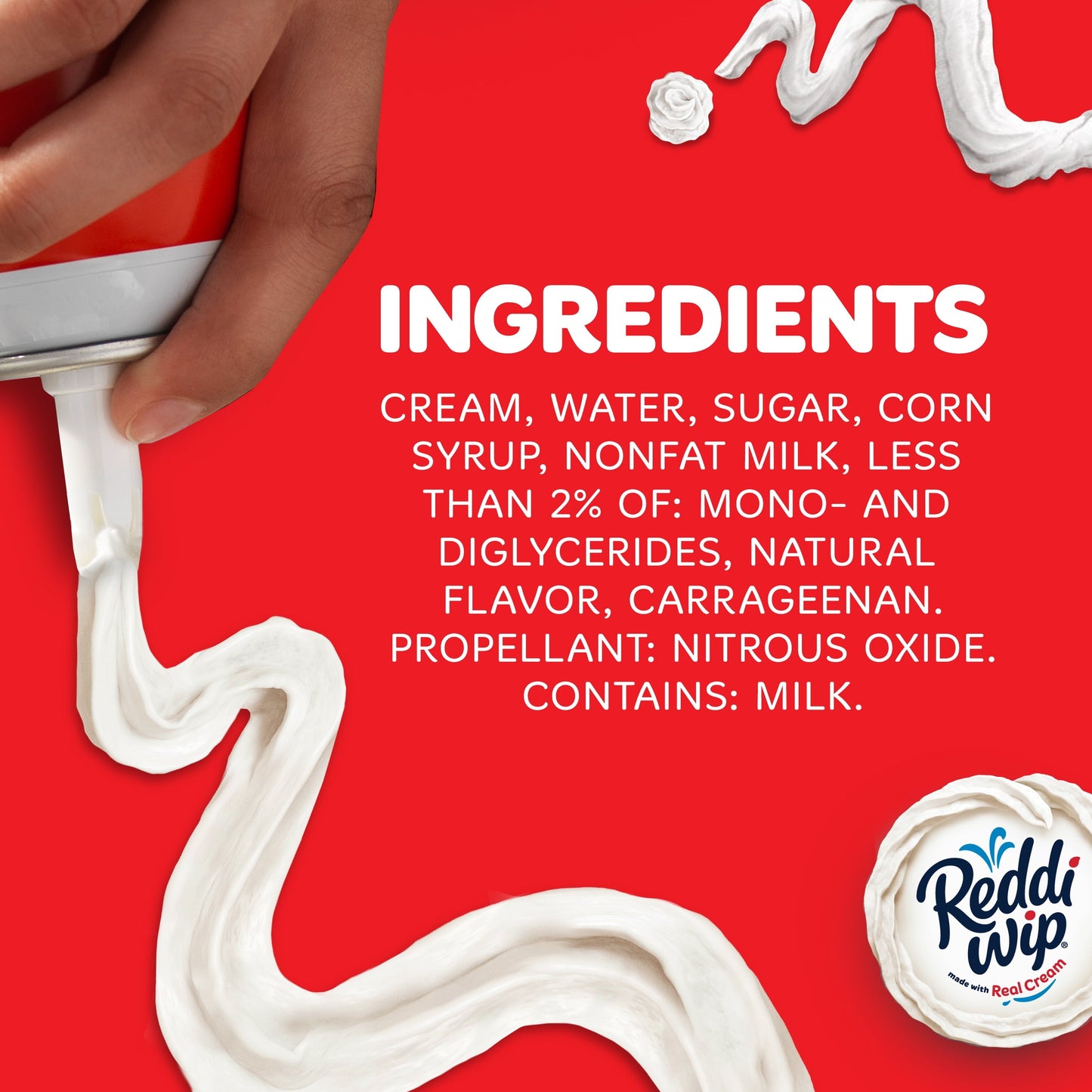 Reddi-wip Original Whipped Dairy Cream Topping, 6.5 oz.