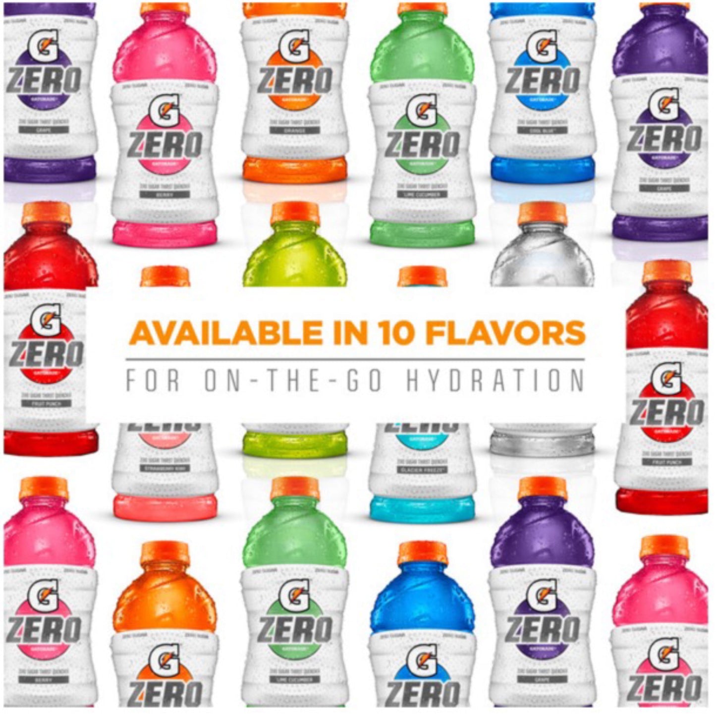 Gatorade G Zero Sugar Lemon Lime Thirst Quencher Sports Drink, 20 oz, 8 Pack Bottles