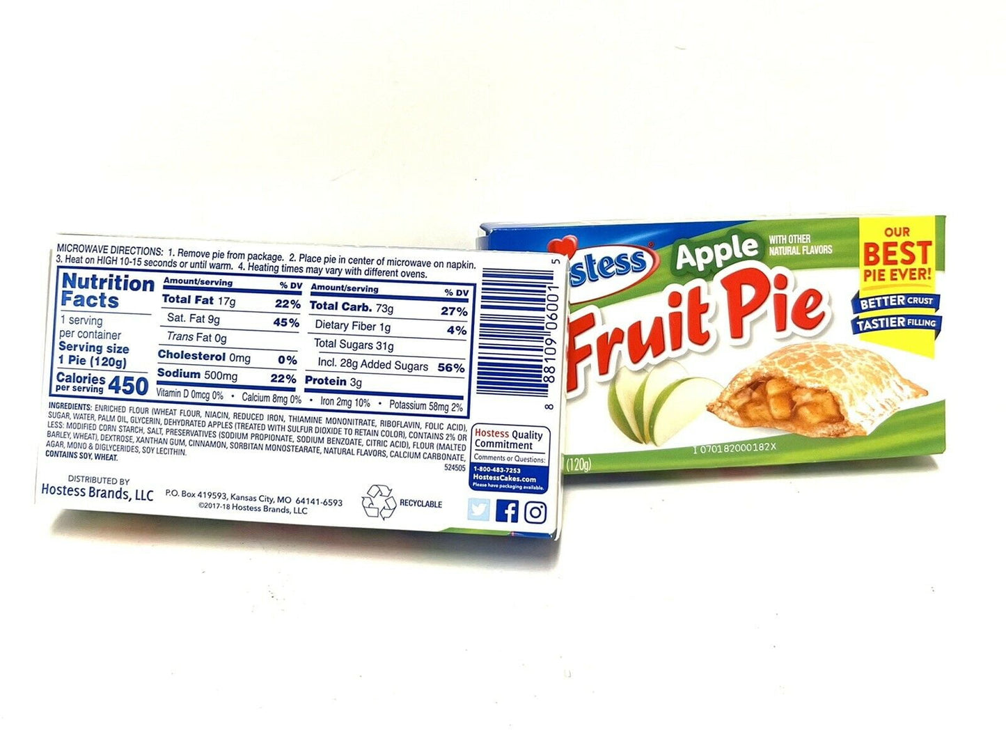 Hostess Apple Fruit Pie Single Serve, 4.25 oz