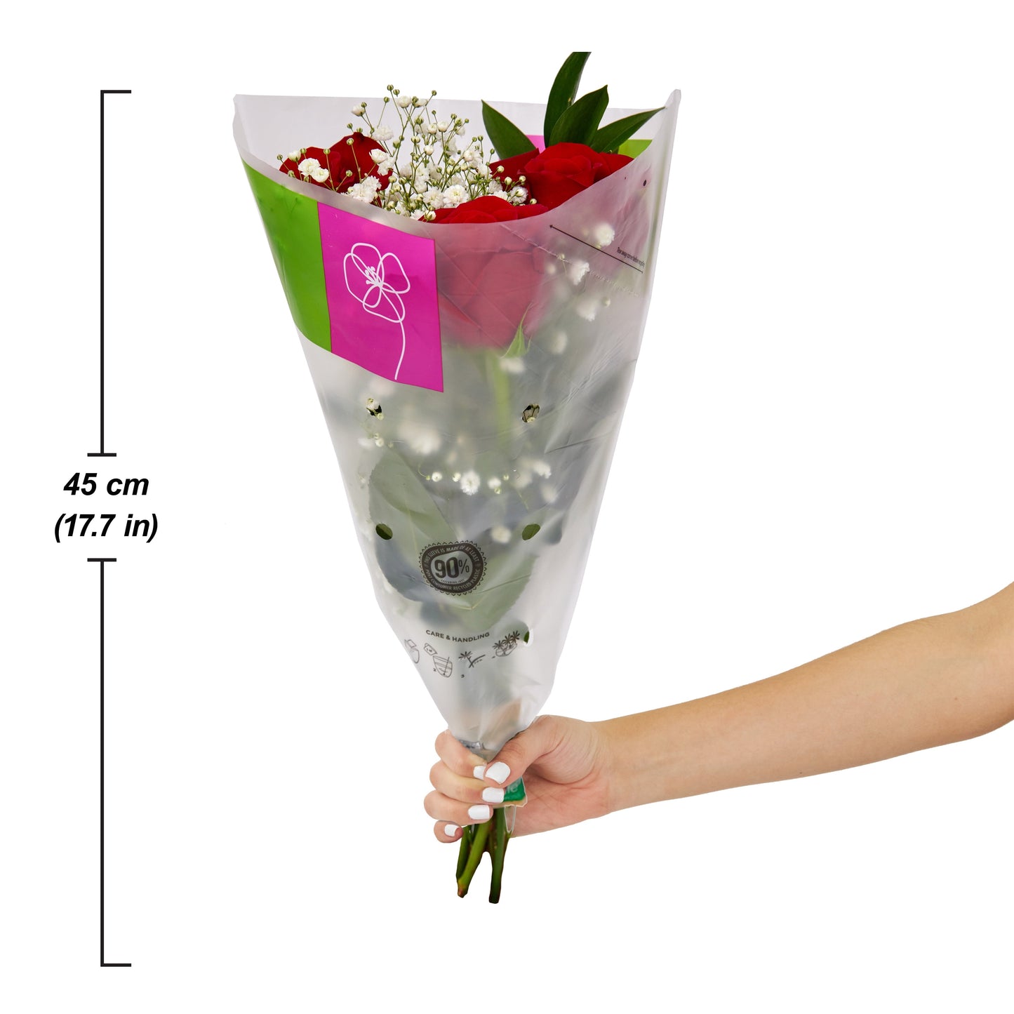 Fresh-Cut Extra-Large Premium Rose and Flower Bouquet, Minimum of 17 Stems, Colors Vary