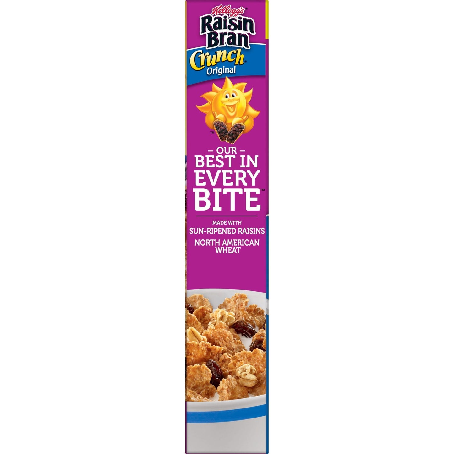 Kellogg's Raisin Bran Crunch Original Breakfast Cereal, Family Size, 22.5 oz Box