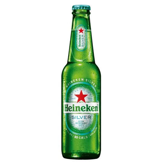 Heineken Silver Lager Beer, 6 Pack, 12 fl oz Bottles, 4% Alcohol by Volume
