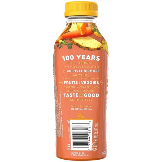 Bolthouse Farms Energy Smoothie, Pineapple Carrot and Orange, 15.2 fl. oz.