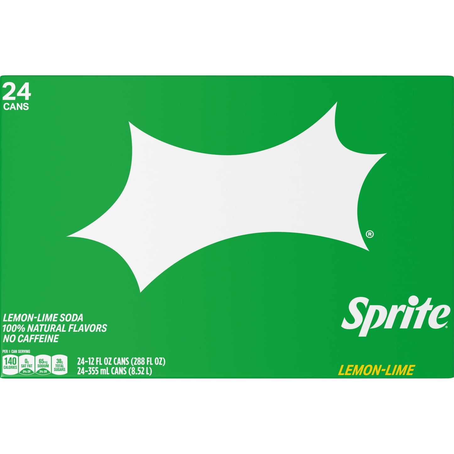 Sprite Lemon Lime Soda Pop, 12 fl oz, 24 Pack Cans