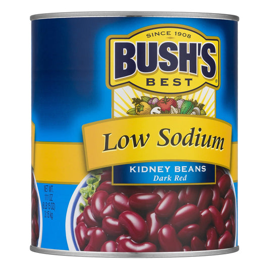 Bush's Low Sodium Dark Red Kidney Beans, 111 oz, Can