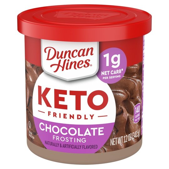 Duncan Hines Keto Friendly Chocolate Flavored Frosting, 12 oz.