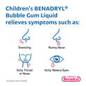 Children's Benadryl Dye-Free Allergy Liquid, Bubble Gum, 8 fl. oz