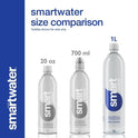 smartwater vapor distilled premium water, 1 liter, 6 count bottles