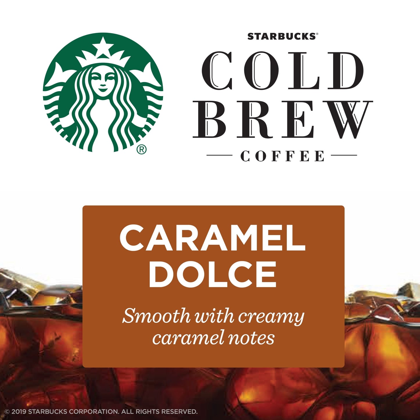 Starbucks Cold Brew Caramel Dolce, Bottled Coffee Drink Concentrate, 32 fl oz