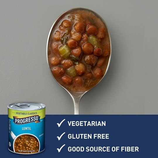 Progresso Vegetable Classics, Lentil Canned Soup, 19 oz.