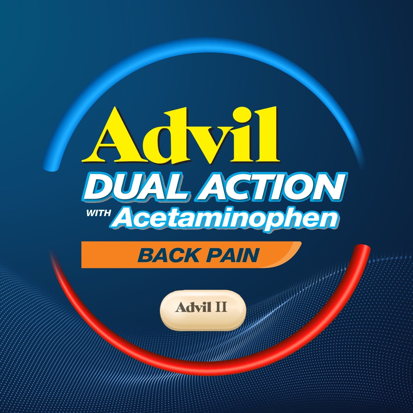 Advil Dual Action Back Pain Caplets Delivers 250Mg Ibuprofen and 500Mg Acetaminophen Per Dose for 8 Hours of Back Pain Relief - 18 Count