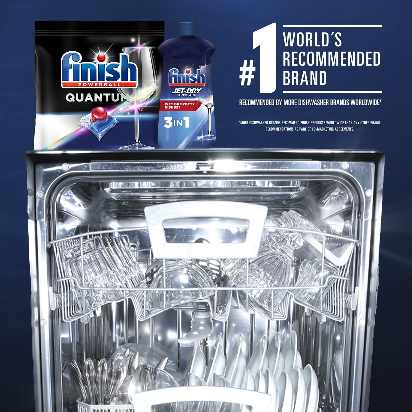 Finish - Quantum - 22ct - Dishwasher Detergent - Powerball - Ultimate Clean & Shine - Dishwashing Tablets - Dish Tabs