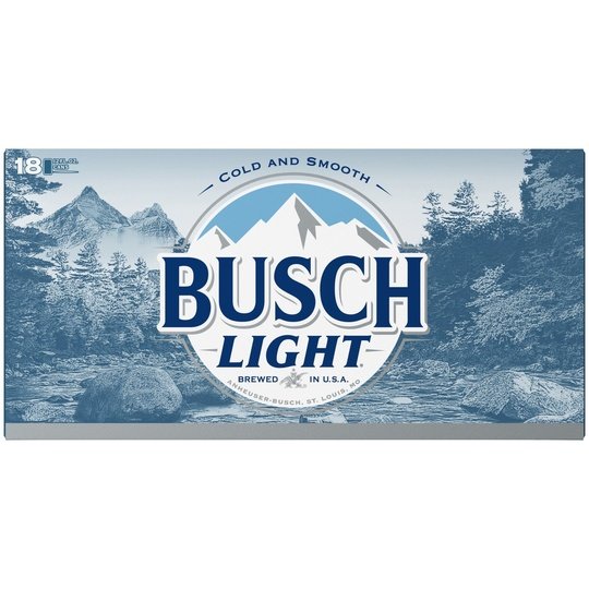 Busch Light Beer, 18 Pack, 12 fl oz Cans, 4.1% ABV, Domestic