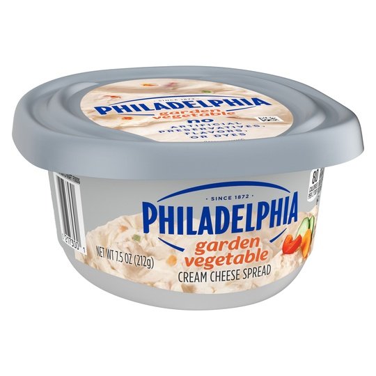 Philadelphia Garden Vegetable Cream Cheese Spread, 7.5 oz Tub