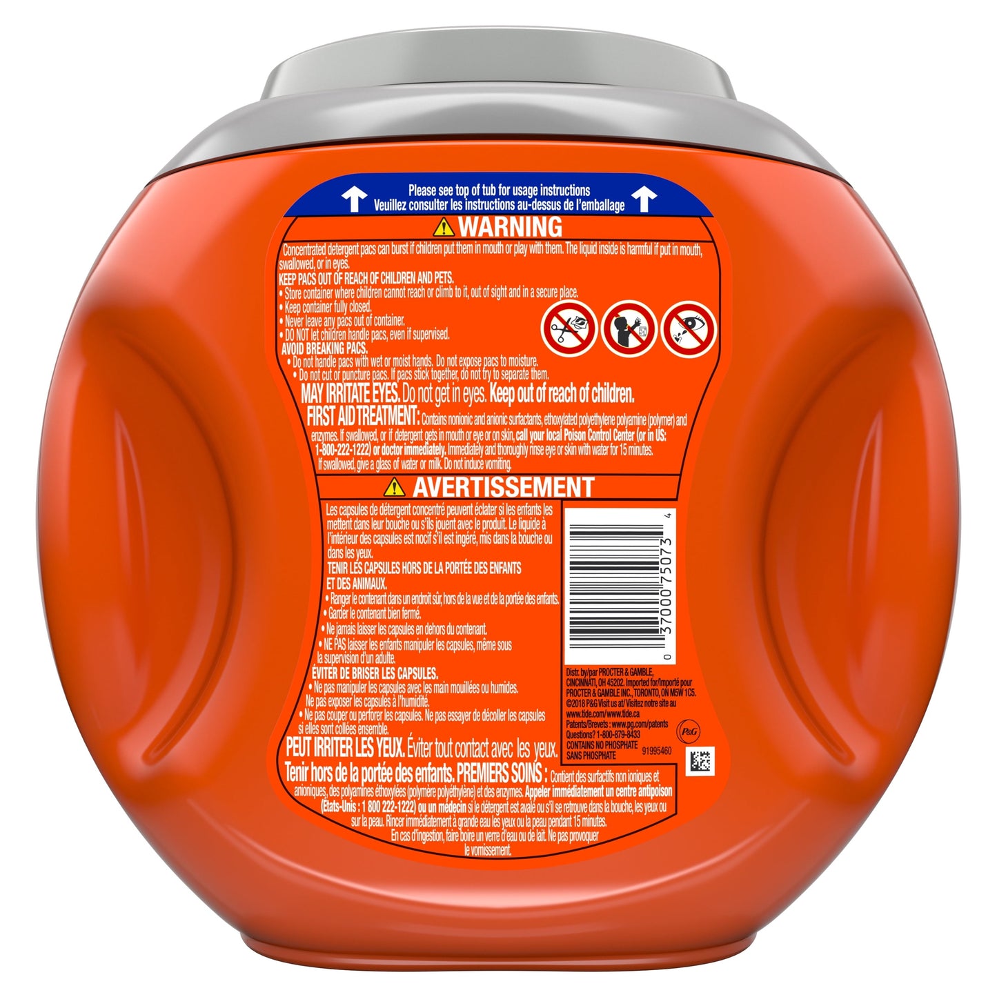 Tide Pods Laundry Detergent Soap Packs with Ultra Oxi, 32 Ct